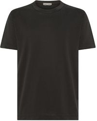 Daniele Fiesoli - | T-shirt girocollo a maniche corte in cotone | male | NERO | XL - Lyst