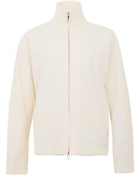 Max Mara - Giacca Pala Elegante Con Zip Panna - Lyst