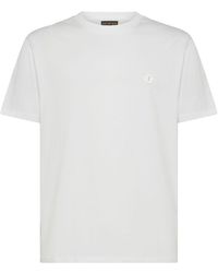 Save The Duck - | T-shirt Adelmar in cotone con logo ricamato frontale | male | BIANCO | XL - Lyst