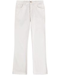 Fay - Cotton Denim Jeans With Logo - Lyst