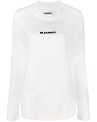 Jil Sander - Embroidered Logo T-Shirt - Lyst