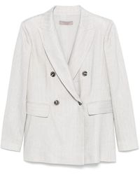 D. EXTERIOR - Light Double Breasted Blazer - Lyst