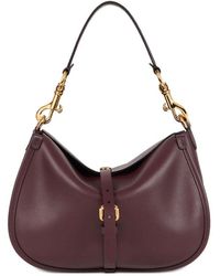 Etro Medium Leather Pony Bag in Black | Lyst