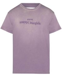 Maison Margiela - T-Shirt Reverse Con Stampa - Lyst