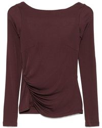 Elisabetta Franchi - Top Drappeggiato - Lyst