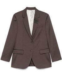 Brunello Cucinelli - Single-Breasted Blazer - Lyst