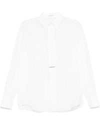Brunello Cucinelli - Camicia A Maniche Lunghe Semitrasparente - Lyst