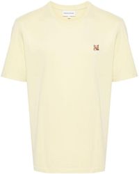 Maison Kitsuné - T-Shirt Con Applicazione Fox Head - Lyst
