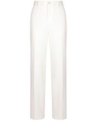 Dolce & Gabbana - | Pantaloni gamba dritta | male | BIANCO | 50 - Lyst
