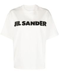 Jil Sander - T shirt con logo - Lyst