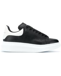 Alexander McQueen - | Sneakers 'Oversize' in pelle nero e bianco | female | NERO | 35 - Lyst
