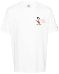 Mc2 Saint Barth - | T-shirt in cotone con stampa paperone | male | BIANCO | XL - Lyst