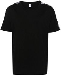 Moschino - | T-shirt dettaglio striscia | male | NERO | S - Lyst