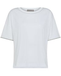 D. EXTERIOR - | T-shirt dettaglio spacchi | female | BIANCO | XL - Lyst