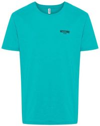 Moschino - | T-shirt con logo | male | BLU | S - Lyst