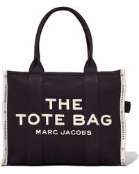 Marc Jacobs - | Borsa grande 'The Jacquard tote bag' in cotone | female | NERO | UNI - Lyst