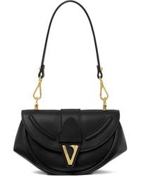 Versace - "Virtus" Small Shoulder Bag Calf Leather - Lyst