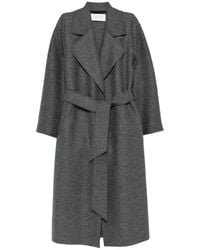 Harris Wharf London - Virgin Wool Coat With Belt - Lyst