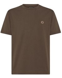 Save The Duck - | T-shirt Adelmar in cotone con logo ricamato frontale | male | MARRONE | XL - Lyst
