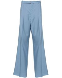 Lanvin - | Pantaloni design sartoriale | male | BLU | 52 - Lyst