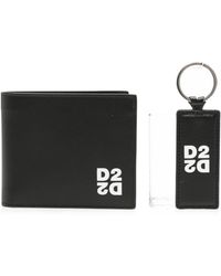 DSquared² - Set Regalo Con Portafoglio E Portachiavi - Lyst