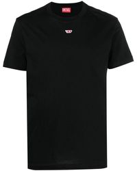 DIESEL - T-Shirt Con Ricamo - Lyst