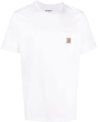 Carhartt - Cotton Logo Patch T-Shirt - Lyst