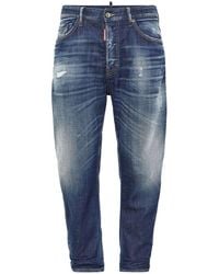 DSquared² - | Jeans iconici in cotone stretch effetto sfumato | male | BLU | 52 - Lyst