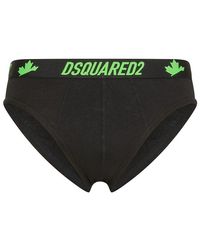 DSquared² - | Slip in cotone stretch con logo | male | NERO | S - Lyst