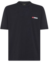 PS by Paul Smith - | T-shirt in cotone stretch con logo frontale | male | BLU | XL - Lyst