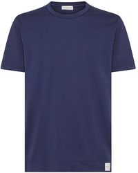 Daniele Fiesoli - | T-shirt girocollo a maniche corte in cotone | male | BLU | XL - Lyst