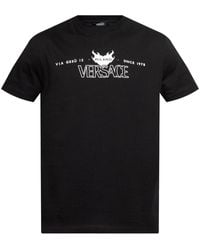 Versace - T-Shirt With Print - Lyst