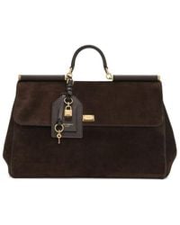 Dolce & Gabbana - 'Sicily Soft Suede' Tote Bag - Lyst