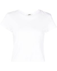 Agolde - | T-shirt 'Adine' | female | BIANCO | L - Lyst
