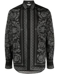 Versace - Camicia Barocco Con Stampa - Lyst