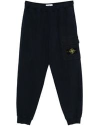 Stone Island - Pantaloni Sportivi Con Patch Logo E Tasche - Lyst