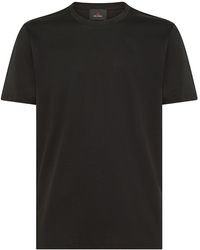 Peuterey - | T-shirt in cotone con logo ricamato | male | NERO | XL - Lyst