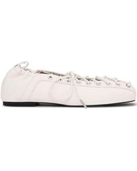 Ganni - Ballerine Stringate - Lyst