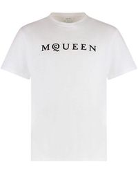 McQueen - T-Shirt With Logo - Lyst