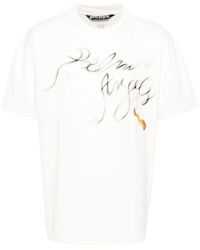 Palm Angels - T-Shirt Foggy Con Stampa - Lyst