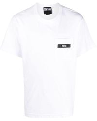 Versace - | T-shirt con tasca | male | BIANCO | XL - Lyst