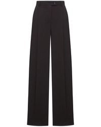 Sportmax - Oversized Stretch Wool Pants - Lyst