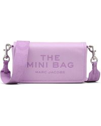 Marc Jacobs - | Borsa 'The mini bag' in pelle di vitello con logo frontale | female | VIOLA | UNI - Lyst