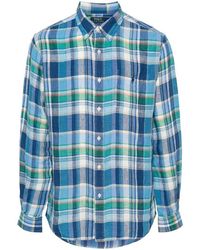 Polo Ralph Lauren - Camicia in lino scozzese custom-fit - Lyst