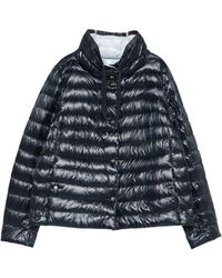 Herno - Piumino Leggere Trapuntato Blu Scuro Lucido - Lyst