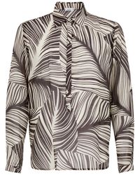PELINGA - Camicia Con Stampa Semitrasparete - Lyst