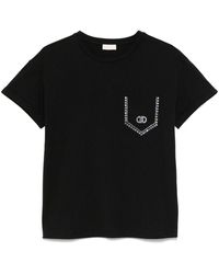 Liu Jo - Mirror-Detailed T-Shirt - Lyst