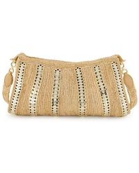 Rabanne - Raffia Handbag With Inserts - Lyst
