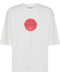 Fiorucci - | T-shirt in cotone con stampa lollipop | male | BIANCO | S - Lyst