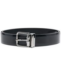 Dolce & Gabbana - Cintura nera con fibbia - Lyst